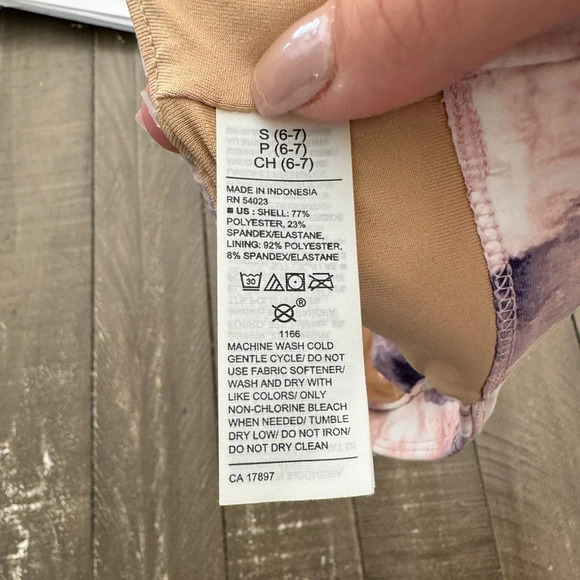 OLD NAVY NWT Powersoft Go Dry Pink Purple Marble Sports Bra Small (6/7 girls) - Picture 6 of 6